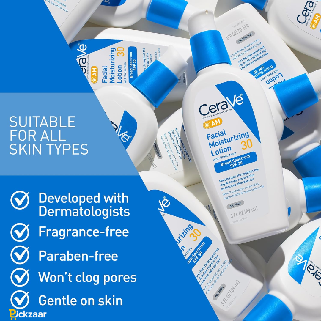 CeraVe Facial Moisturizing Lotion AM SPF 30 – Daily Face Moisturizer 3 oz UAE