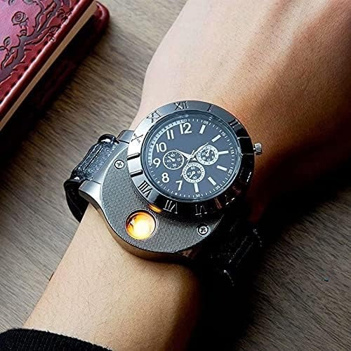 USB Lighter Watch for Men – Windproof Flameless Lighter ساعة ولاعة (KSA)