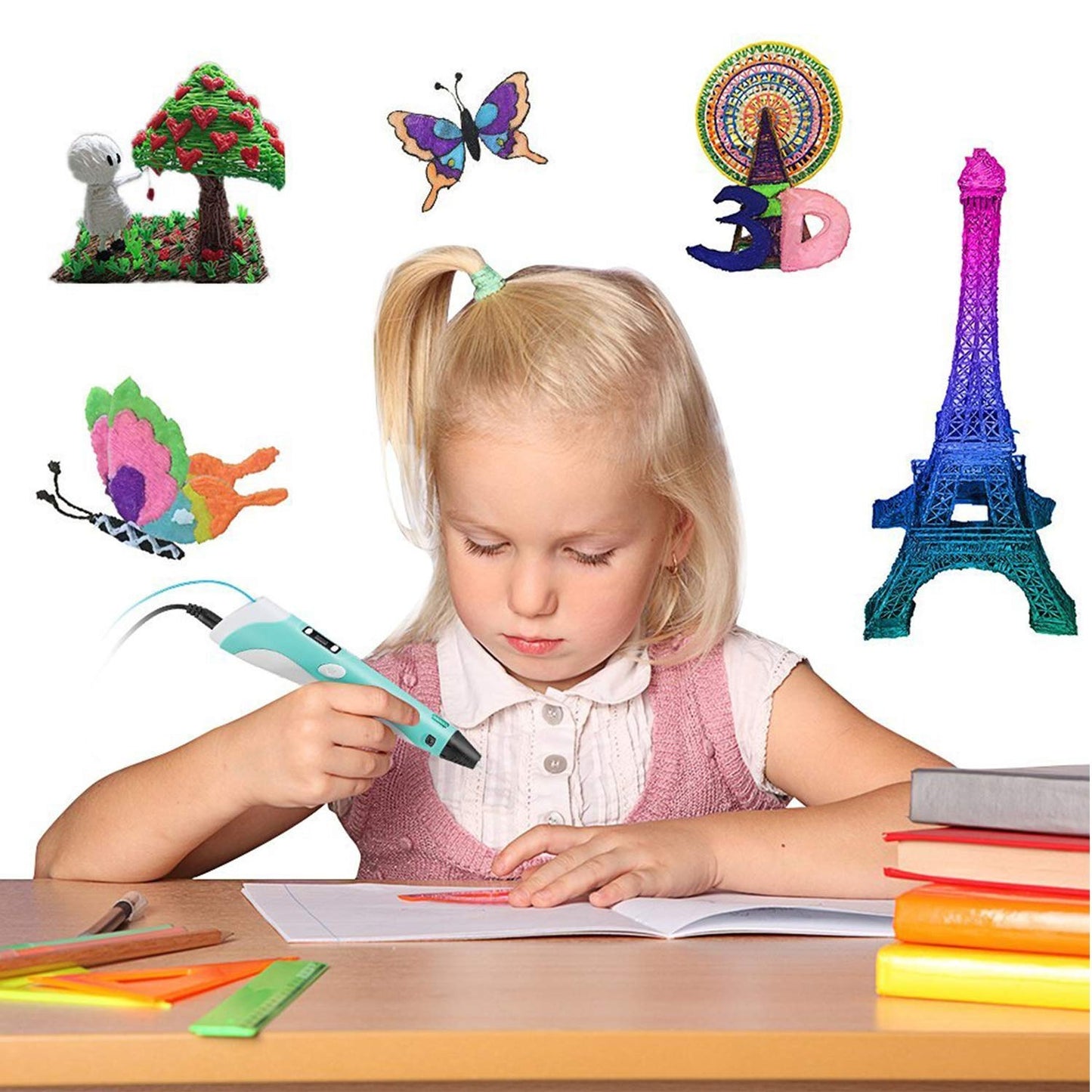 3D Printing Pen with LCD Screen | DIY Drawing & Craft Doodle Tool for Kids & Adults UAE
