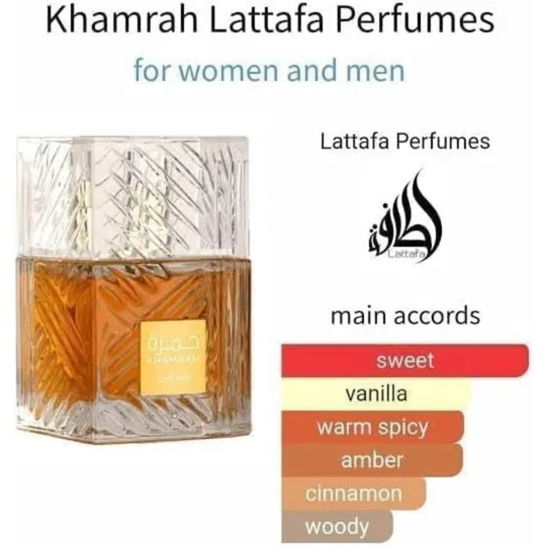 Khamrah Perfume 100ml – Lattafa Eau De Parfum | عطر خمره للرجال والنساء السعودية
