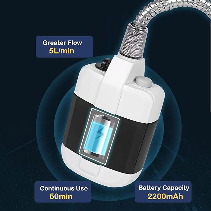 Portable Camping Shower – Rechargeable 2200mAh Outdoor Electric Shower