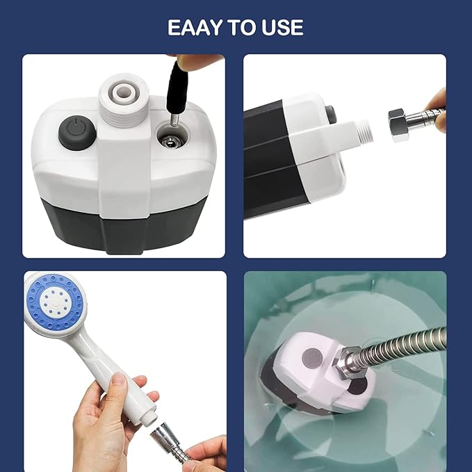 Portable Camping Shower – Rechargeable 2200mAh Outdoor Electric Shower