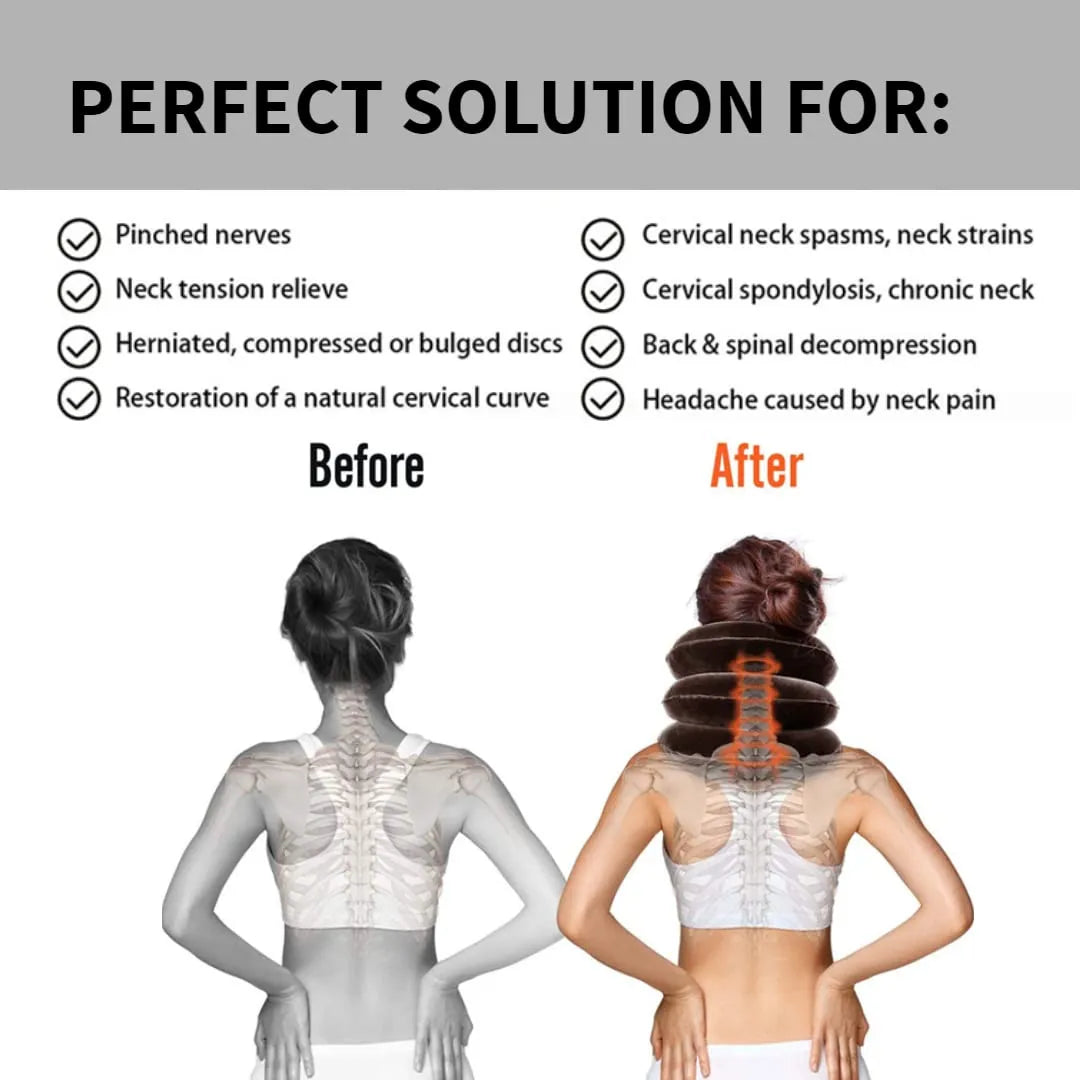 Cervical Neck Traction Device – Inflatable Neck Stretcher & Pain Relief | جهاز شد الرقبة الهوائي
