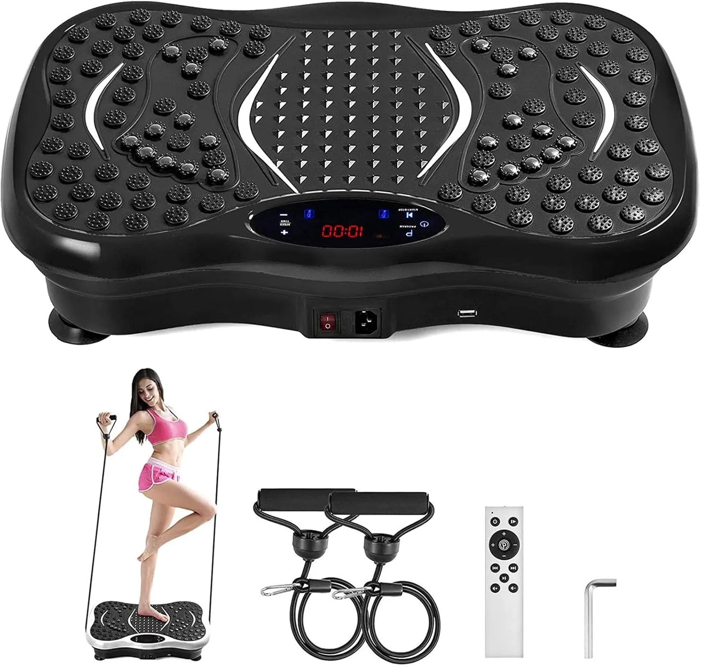 Weight Loss Vibration Machine with 180 Speeds, Bluetooth Music & Full-Body Massage | UAE Fitness Platform
