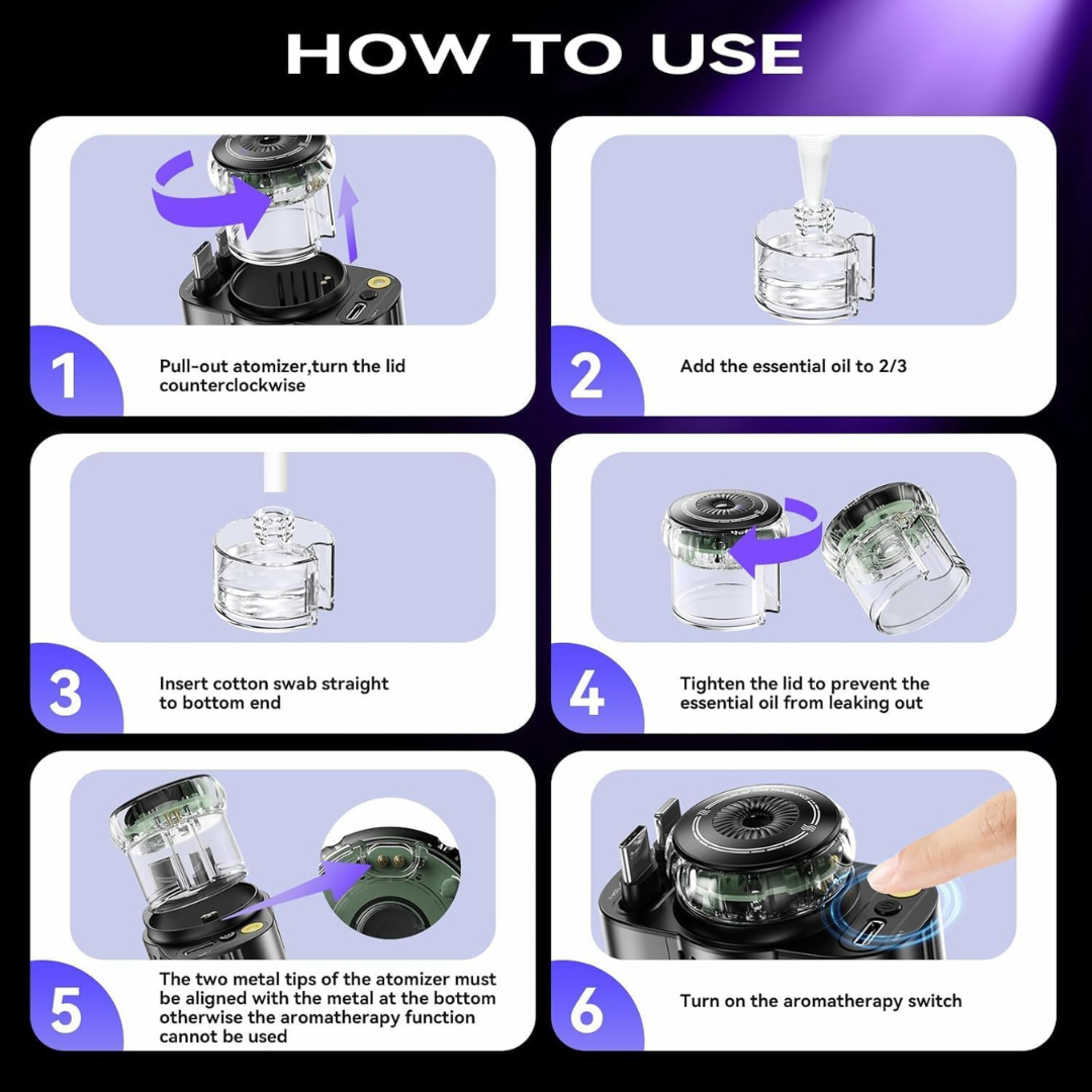 5-in-1 Starlight Car Charger – 45W Fast Charge | Car Charger UAE