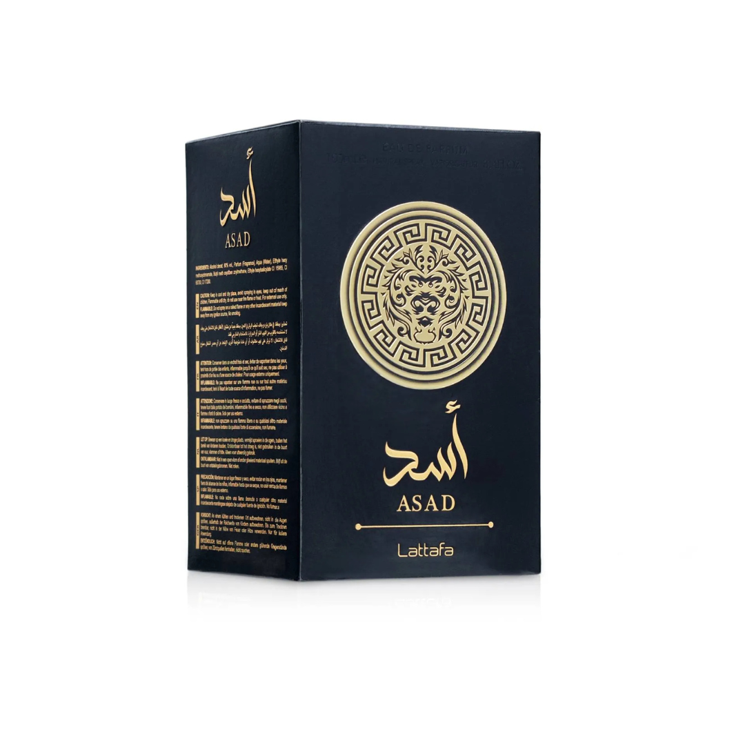 Lattafa Asad Eau de Parfum for Men 100ml – Amber, Spicy & Vanilla Fragrance