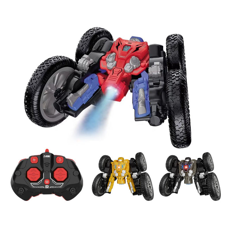 Transforming Robot Car with Steam Spray & LED Lights | Remote Control Drift Car