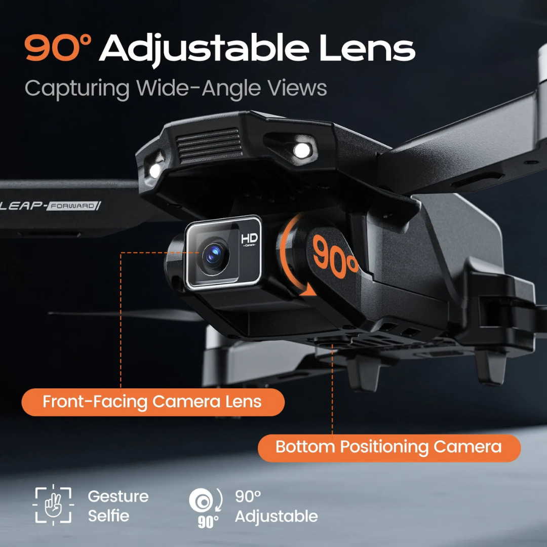 H31 Drone with HD Camera – 360° Flip, Gesture Control, 3 Speed Modes, Gravity Sensor, One-Key Takeoff | Ideal for Travel, Sports & Vlog Shooting