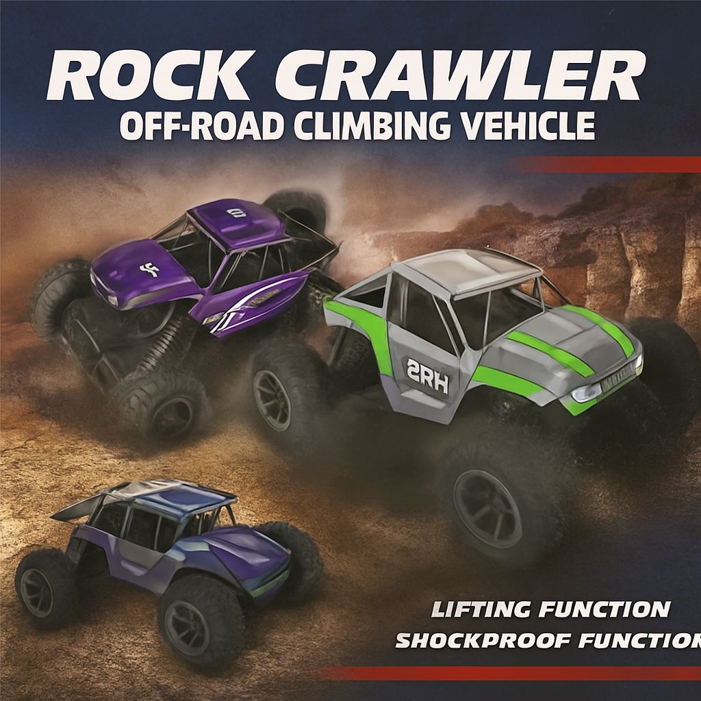 Remote Control Metal Rock Crawler – 4WD Off-Road RC Car for Kids & Adults UAE