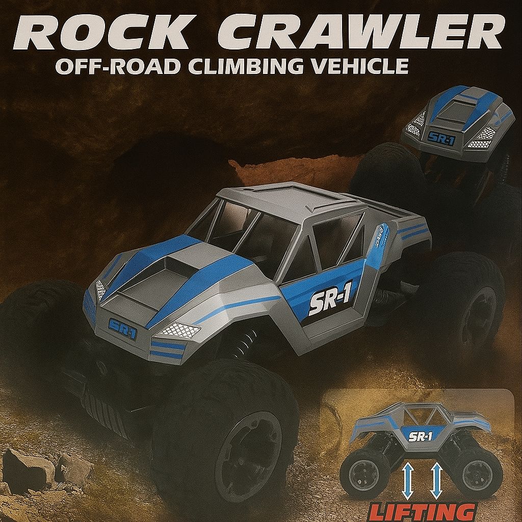 Remote Control Metal Rock Crawler – 4WD Off-Road RC Car for Kids & Adults UAE