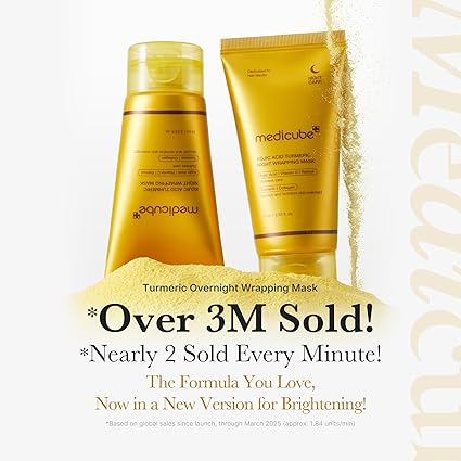 medicube Turmeric Overnight Wrapping Peel Off Mask – Korean Glass Glow Skin Care