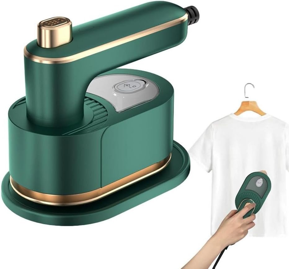 3 In 1 Mini Steam Iron – Portable Handheld Garment Steamer & Hair Straightener for Travel