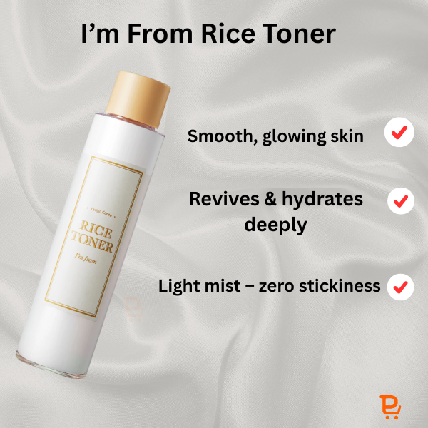 I’m From Rice Toner – Brightening, Hydrating Korean Rice Water Toner (150 ml)