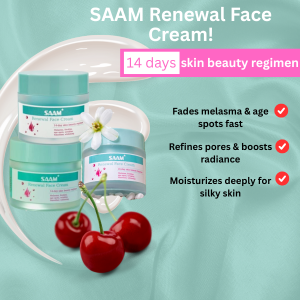 SAAM Renewal Face Cream – 50g for Melasma, Freckles & Pigmentation