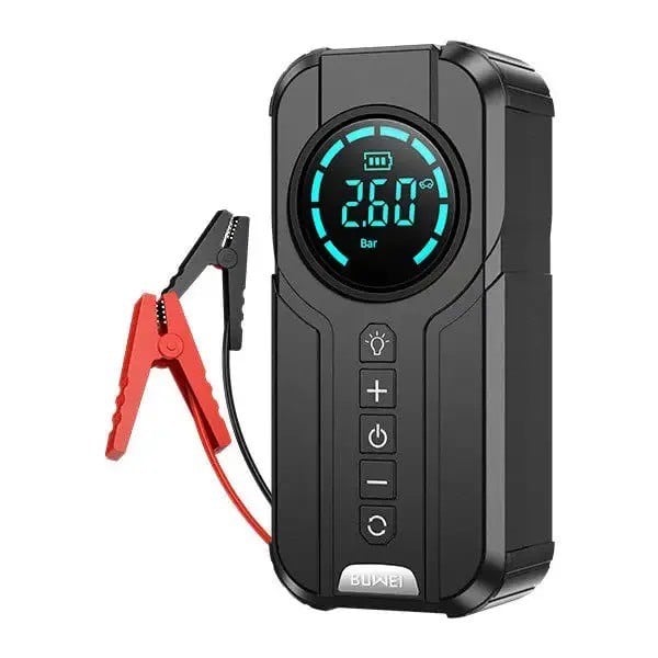 3-in-1 Car Jump Starter | 3000A Booster + 150PSI Digital Air Pump + 6000mAh Power Bank – Emergency Car Gadget