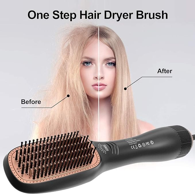 3-in-1 Hair Dryer Brush UAE – Joy Styler with Ionic Tech Smooth • Straighten • Style – All in One Step