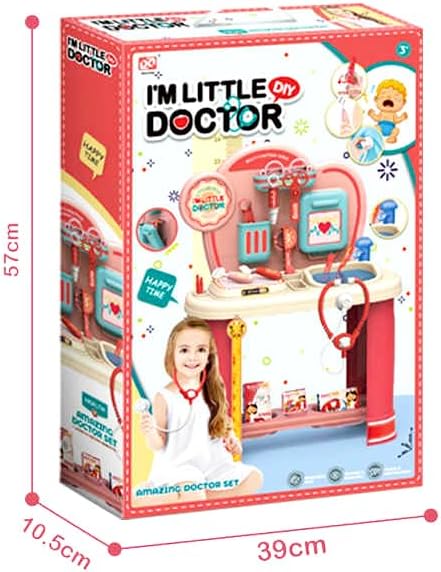 Pink Kitchen Playset for Girls with Sink & 25 Accessories – Pretend Cooking Toys UAE