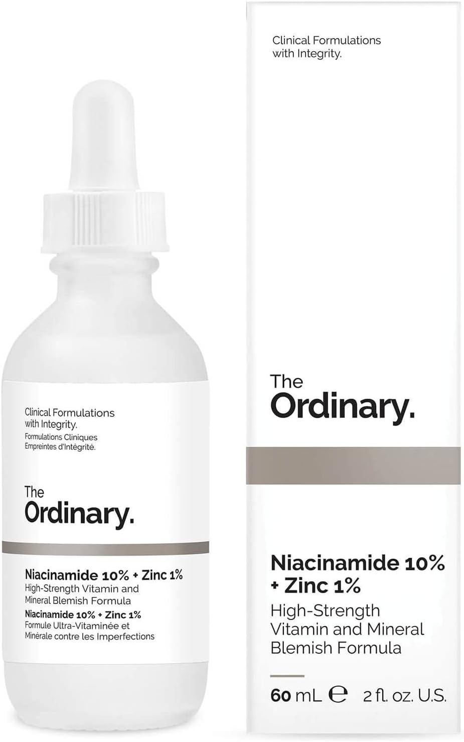 The Ordinary Niacinamide 10% + Zinc 1% Serum 60ml – Oil Control & Blemish Reducing Toner