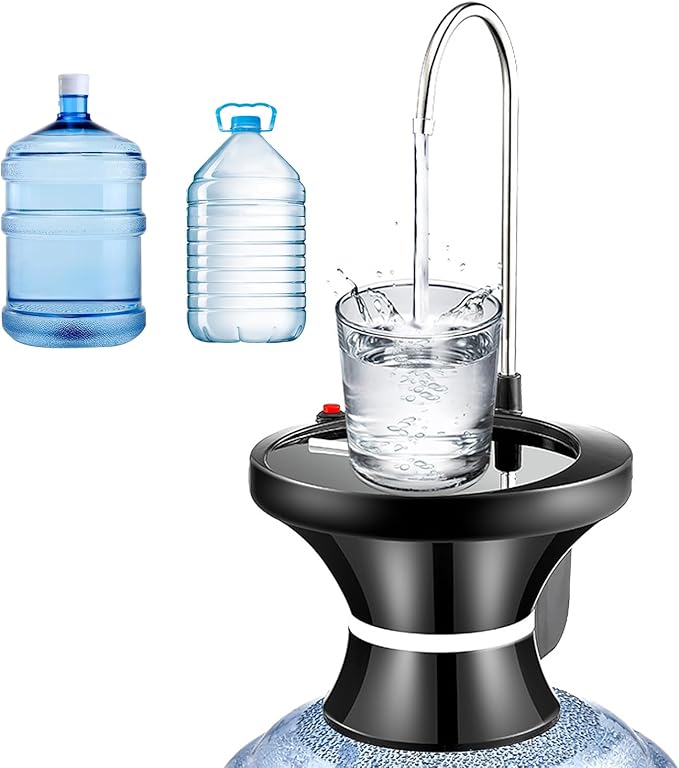 USB Rechargeable Water Dispenser Pump – Portable Auto Bottle Pump (2–5 Gallons)