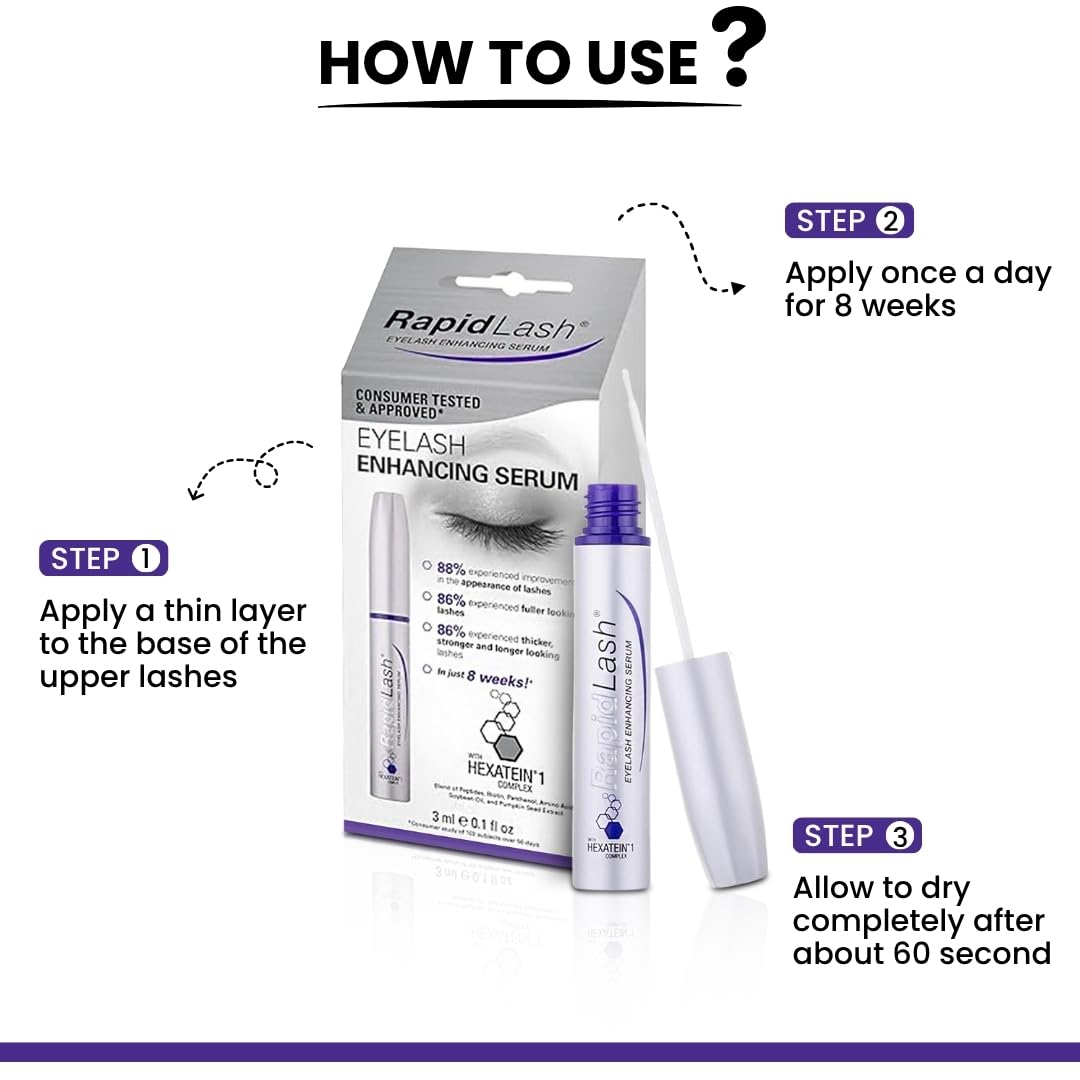 RapidLash Eyelash Enhancing Serum 3ml – Lash Growth & Thickening Serum
