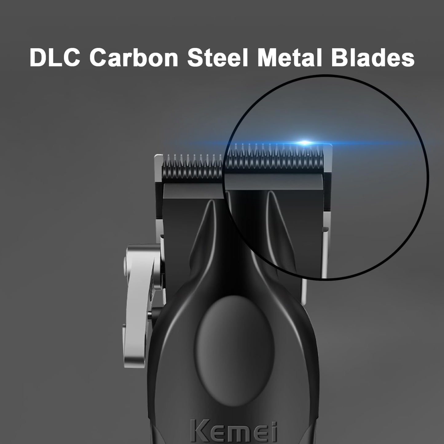 KEMEI 2299 Professional Cordless Hair Trimmer for Men | Zero-Gap T Blade, 7500 RPM Motor, 180-Min Runtime