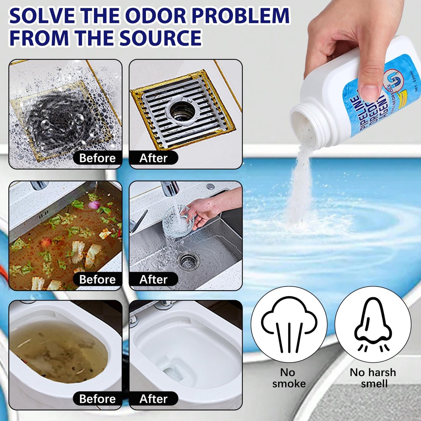 Pipeline Dredging Agent – Powerful Drain Cleaner & Pipe Unblocker Powder UAE