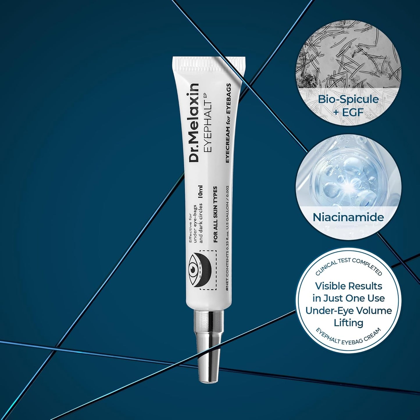 Dr.Melaxin Eyephalt Eyebag Cream – EGF Anti-Aging Under Eye Cream for Puffiness, Dark Circles & Wrinkles