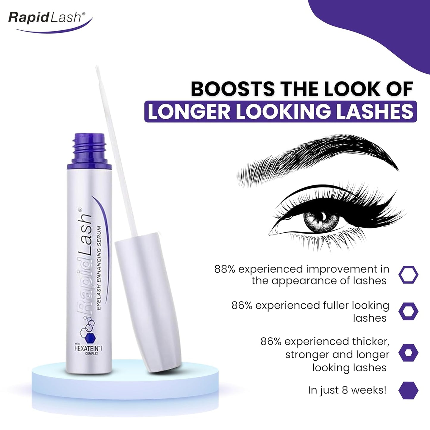 RapidLash Eyelash Enhancing Serum 3ml – Lash Growth & Thickening Serum