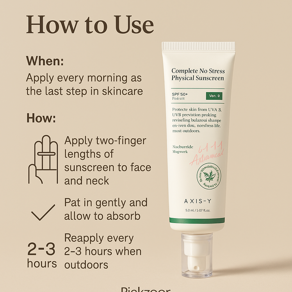 AXIS-Y Complete No-Stress Physical Sunscreen V.3 – 50ml Ultimate sun protection Zero stress