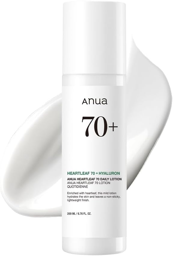 Anua Heartleaf 70% Daily Lotion – Lightweight Moisturizer with Triple Hyaluronic Acid, 200ml