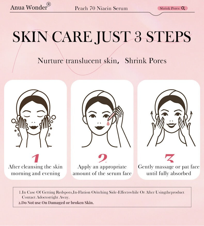 Anua Wonder Peach 70% Niacinamide Serum – Glass Skin Radiance Booster (30 ml)