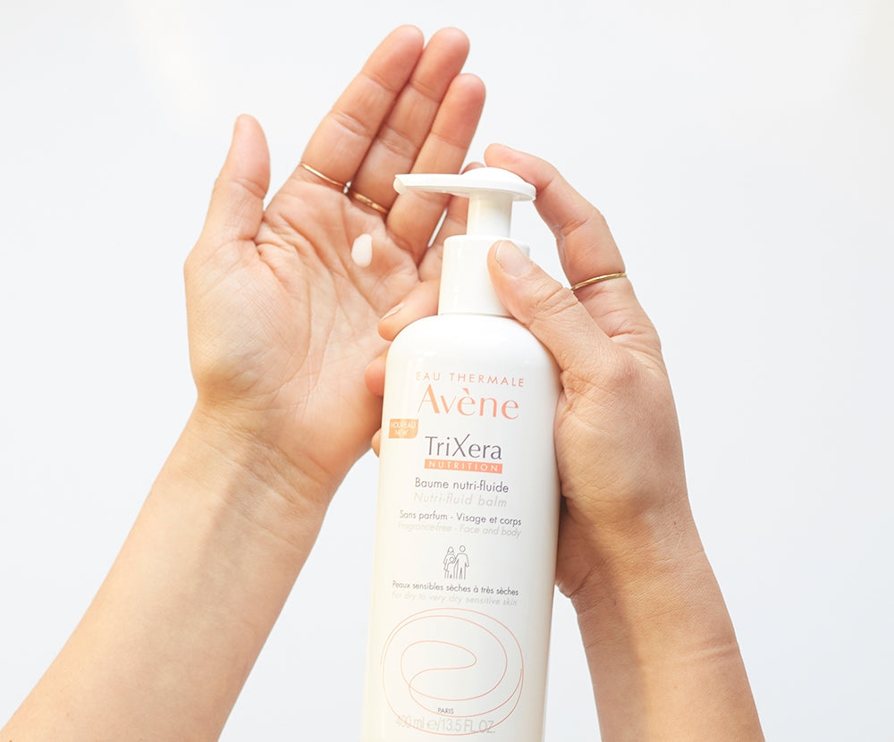 Avène TriXéra Nutrition Nutri-Fluid Balm – 200ml 48-Hour Hydration Balm for Sensitive, Dry to Very Dry Skin – Face & Body
