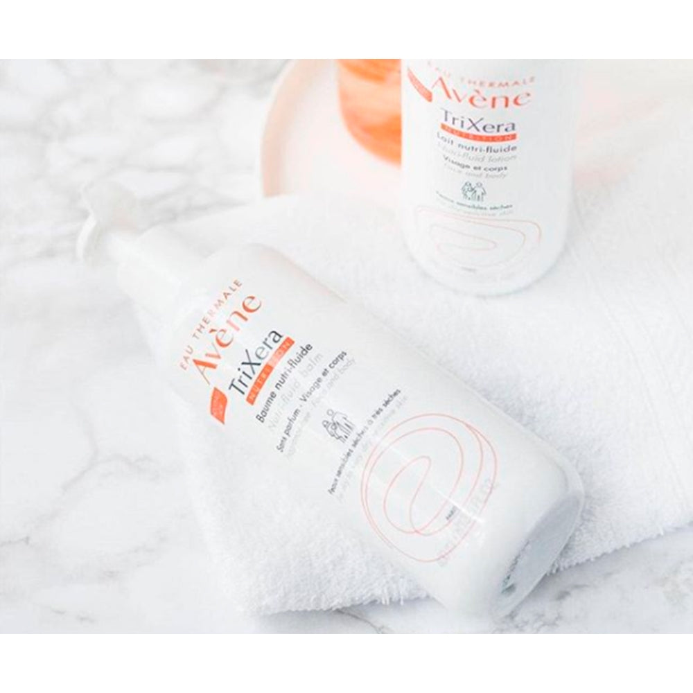 Avène TriXéra Nutrition Nutri-Fluid Balm – 200ml 48-Hour Hydration Balm for Sensitive, Dry to Very Dry Skin – Face & Body