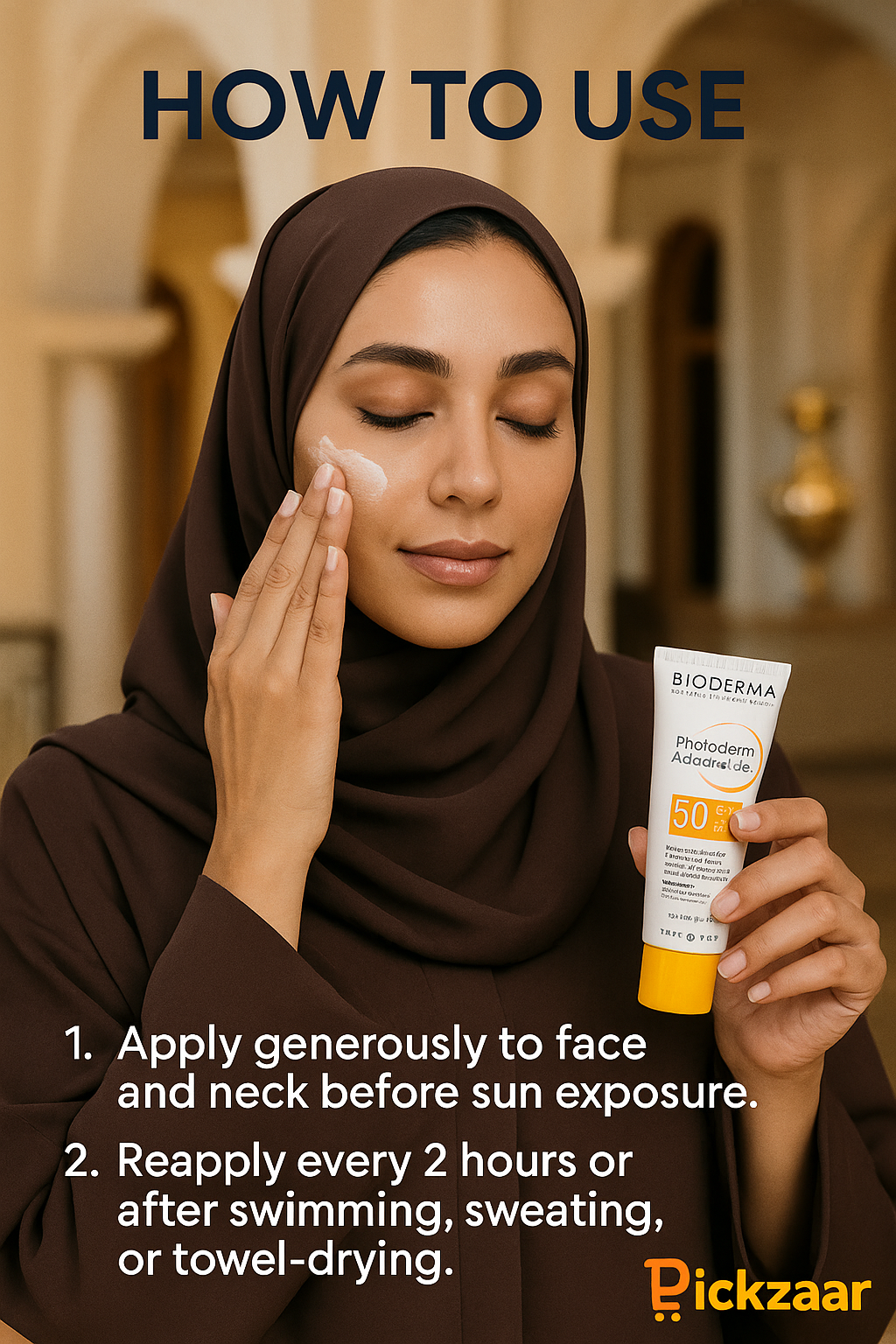 Bioderma Photoderm Aquafluide SPF50+ – 40ml Ultra-Light Daily Sunscreen with 8-Hour Hydration for Sensitive Skin