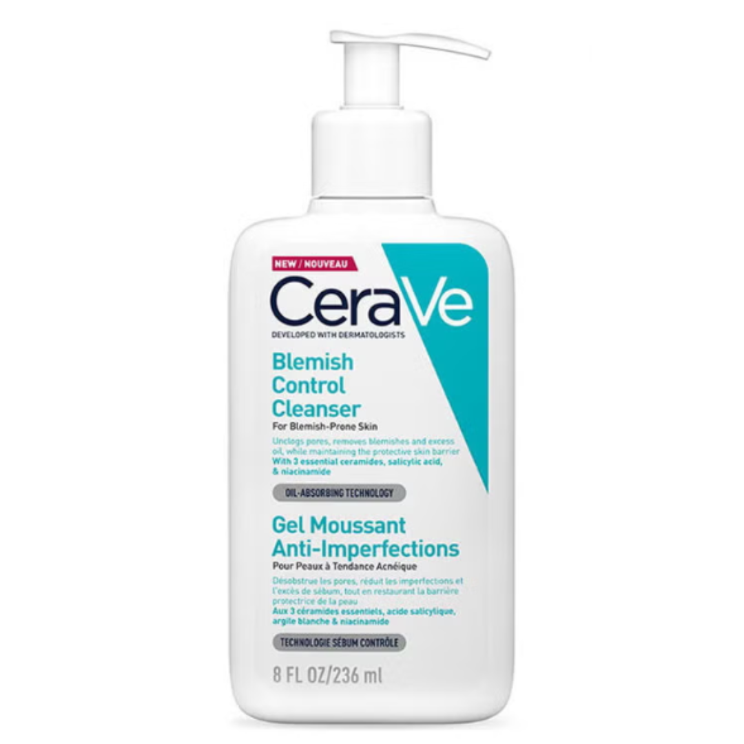 CeraVe Blemish Control Cleanser 236 ml – Acne Face Wash with 2% Salicylic Acid