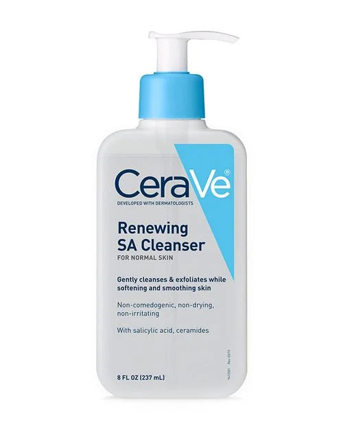 CeraVe SA Cleanser with Salicylic Acid | Face Wash for Smooth, Clear Skin – 8oz (1 Pack)