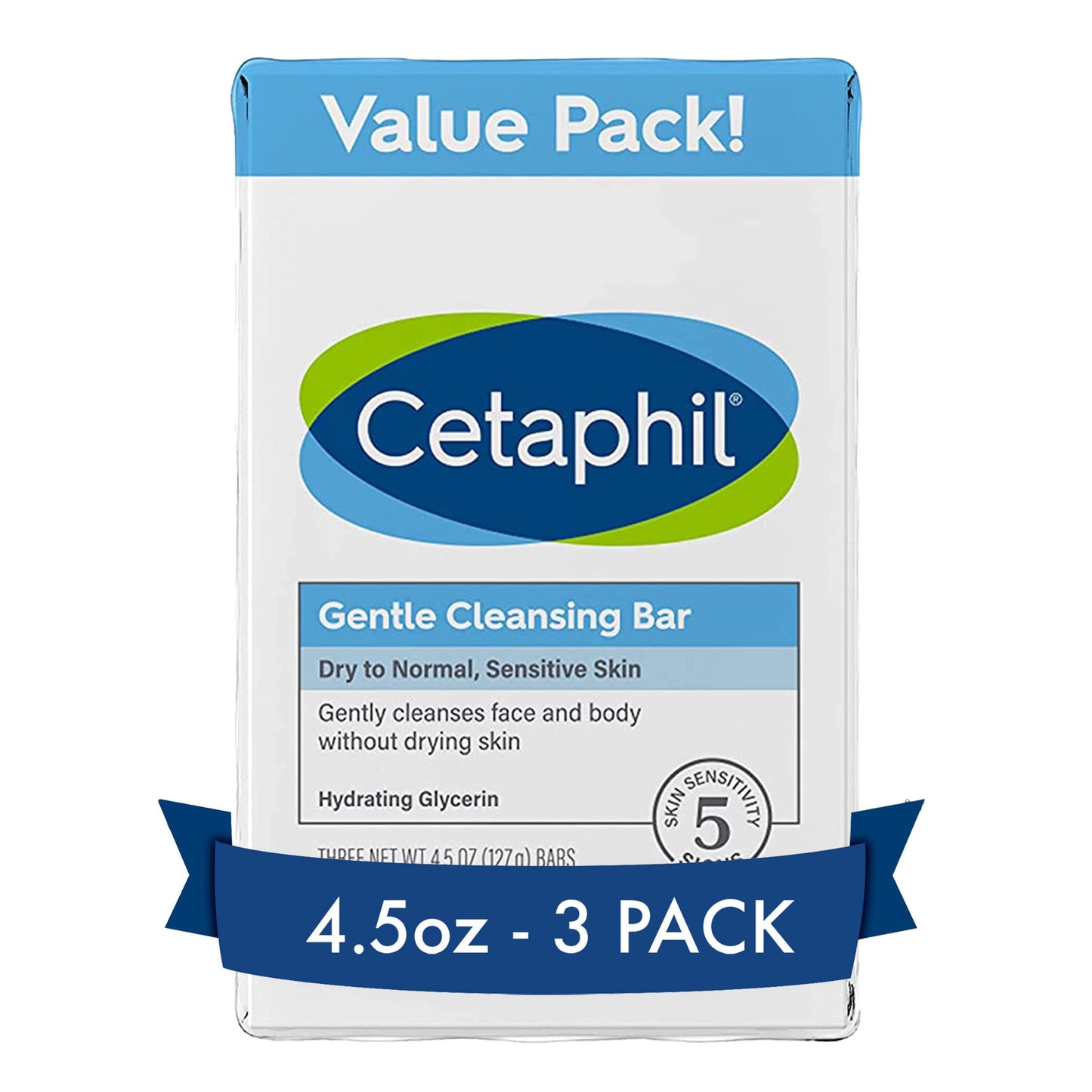 Cetaphil Gentle Cleansing Bar (3-Pack)