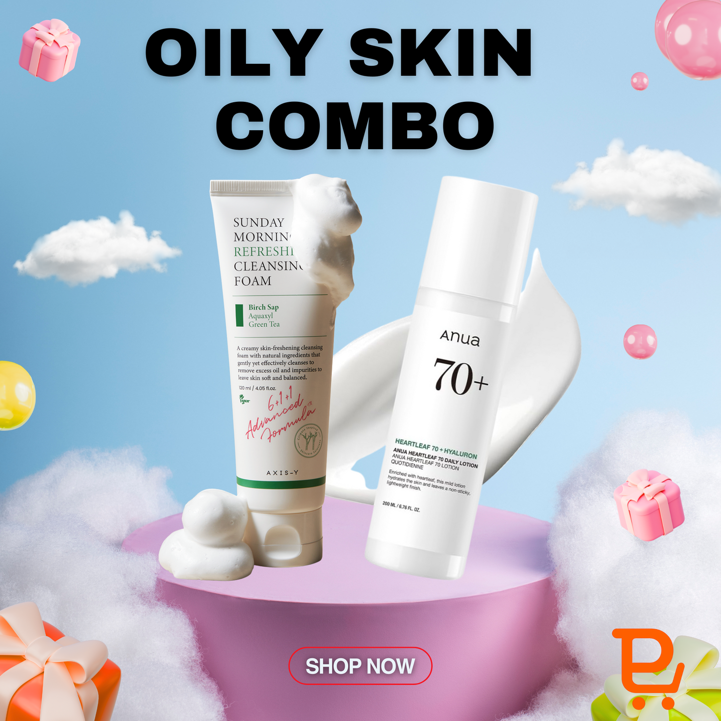 Oil Control & Calm Duo – For Oily Sensitive Skin