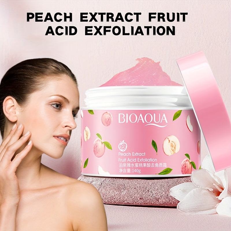 BIOAQUA Peach Extract Exfoliating Face Gel 140g – Smooth & Bright Skin
