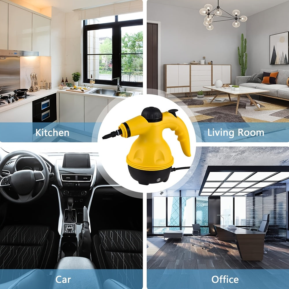 Handheld 1000W High-Pressure Steam Cleaner | Multi-Surface, Chemical-Free Cleaning for Home, Kitchen, Bathroom & Car