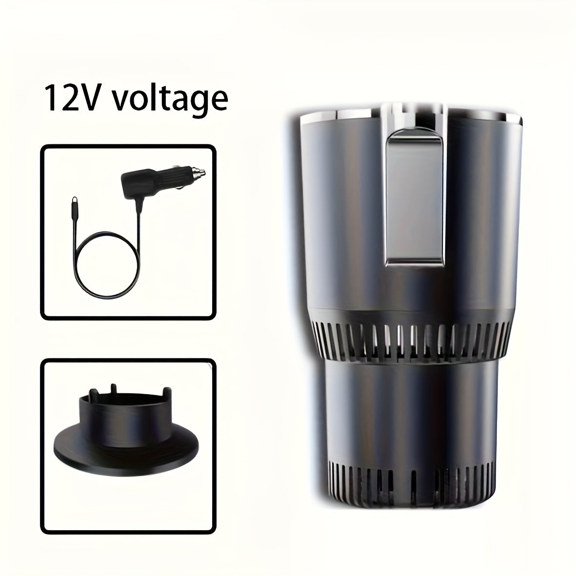 2-in-1 Car Cup Cooler & Warmer UAE | Fast Cooling -3°C & Heating 65°C | Portable 12V Mini Drink Holder for Coffee, Milk, Cola & Beer – Travel & Office Use KSA
