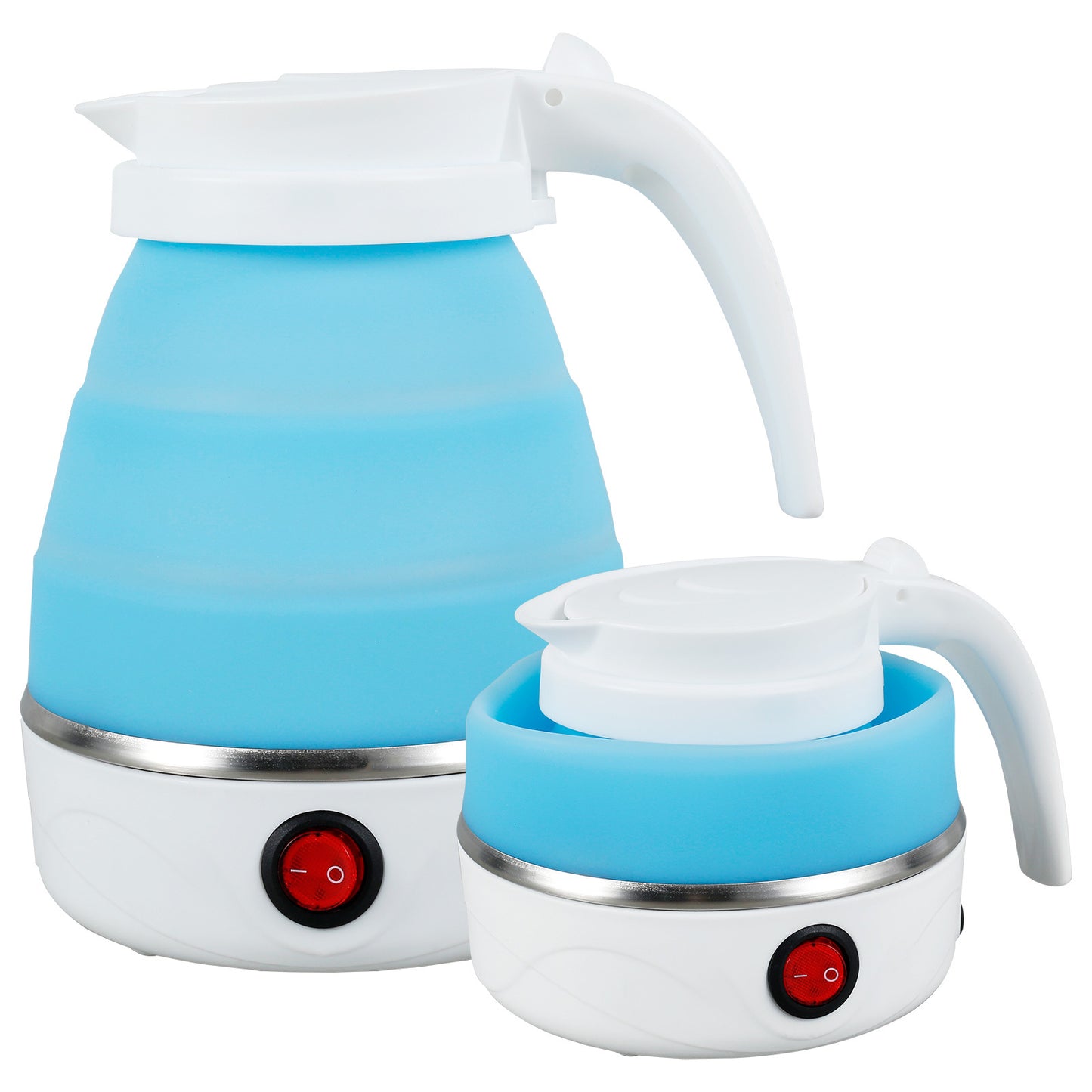 Portable Foldable Electric Kettle 600 ml – Quick-Boil Travel Kettle, Dual-Voltage