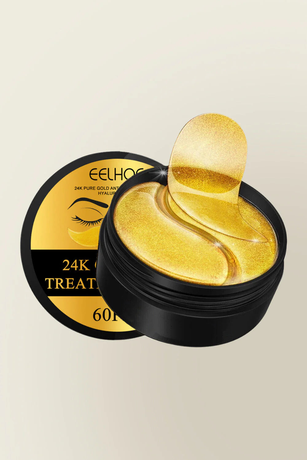 EELHOE 24K Gold Eye Mask – 60 Pcs (30 Pairs)