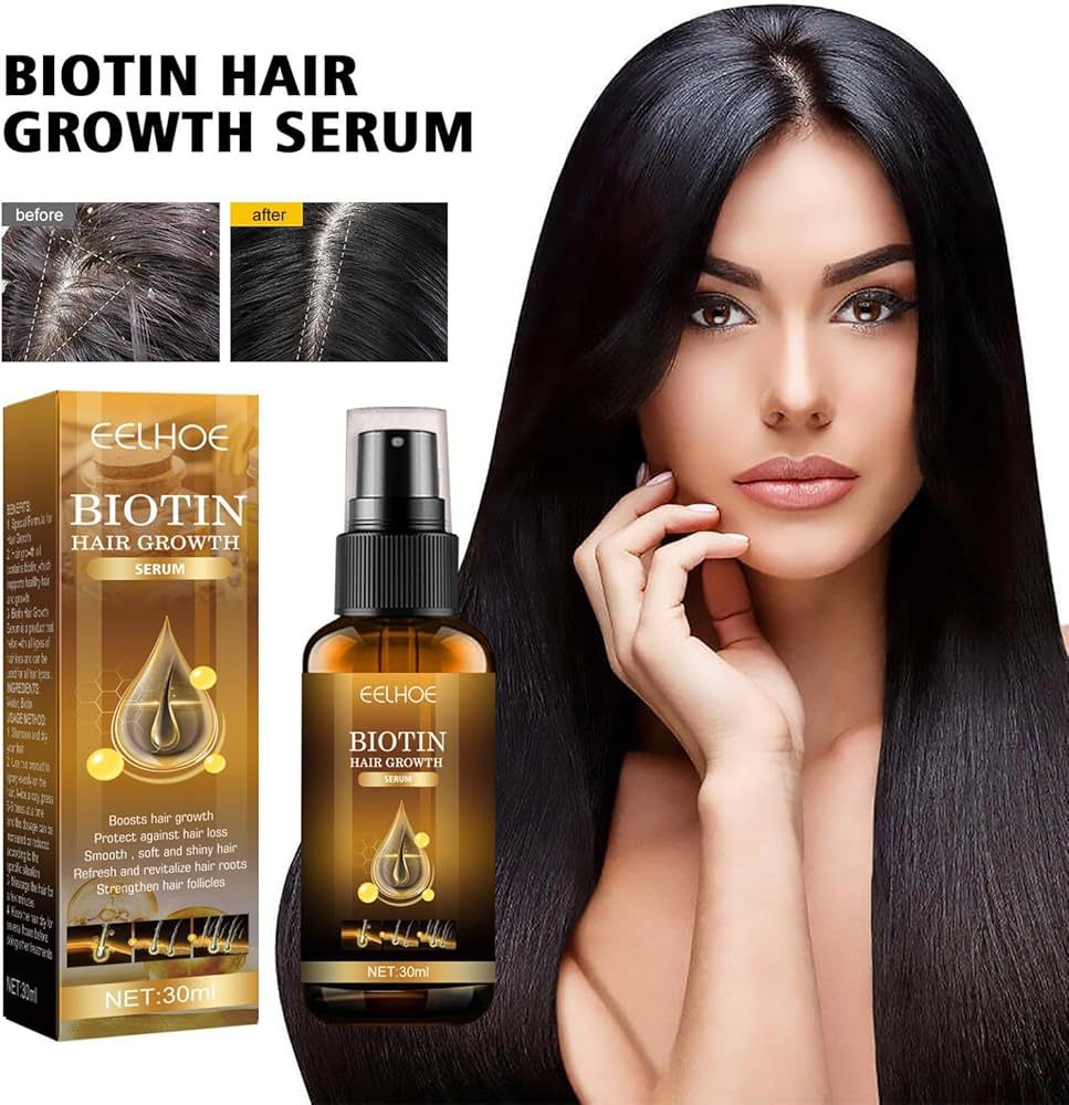 EELHOE Biotin Hair Spray – 30ml Compact Power for Hair Repair & Growth Boost