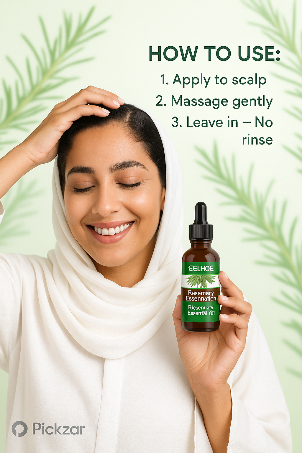 EELHOE Rosemary Hair Growth + Anti-Breakage Oil – 30ml Nourish, Strengthen & Regrow Naturally