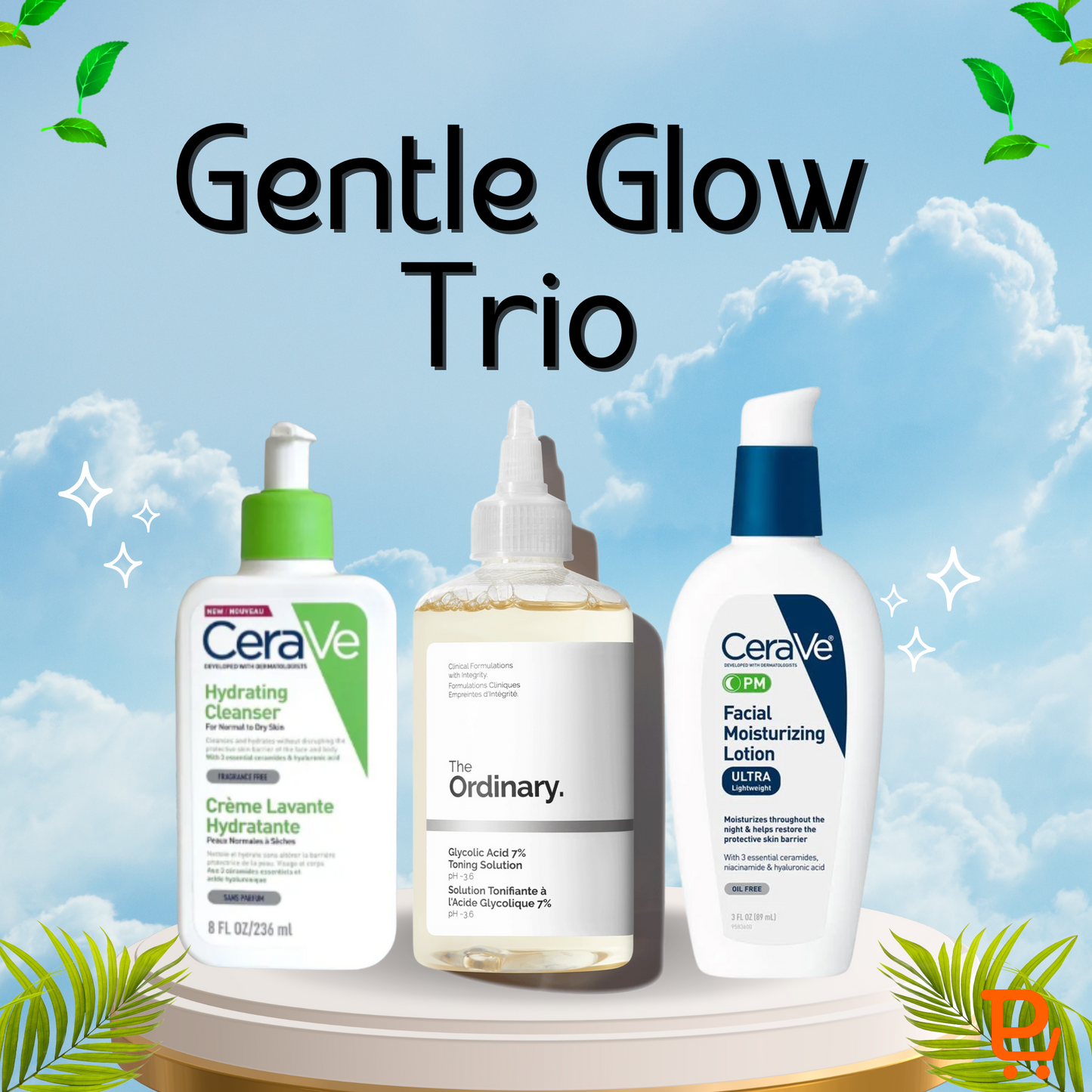 Gentle Glow Trio – Brightening & Hydration Set for Sensitive Skin
