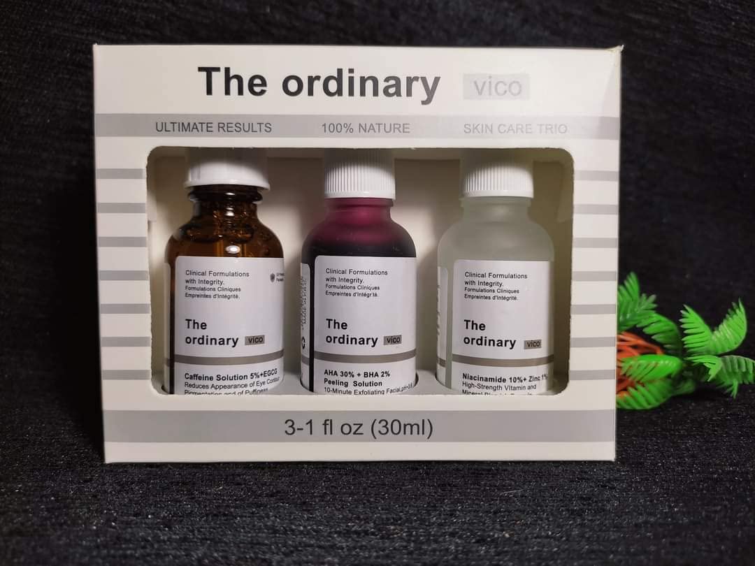 HE ORDINARY 3 IN 1 VICO SKIN CARE – Mini Serum Set (3 x 15ml)