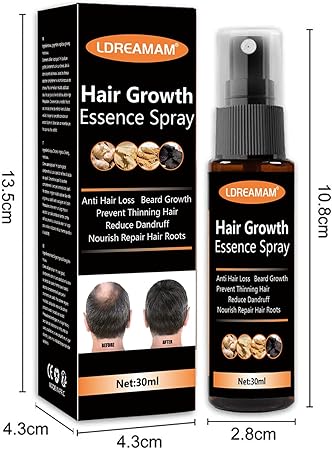 Hair Regrowth Spray – Anti-Hair Loss Serum with Herbal Extracts (30ml)