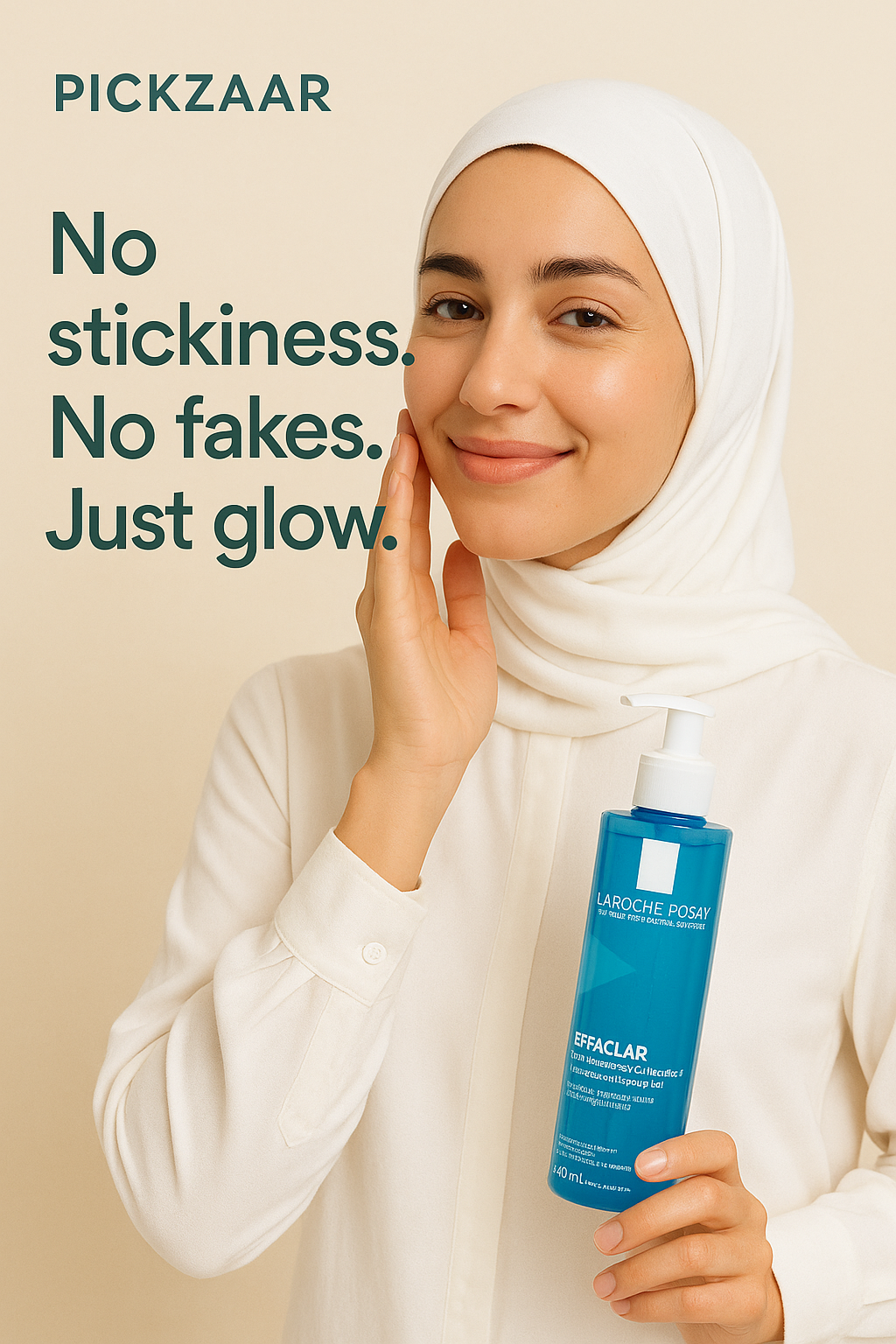 La Roche-Posay Effaclar Gel Facial Wash for Oily Skin – 400ml Purifying Foaming Cleanser for Oily & Acne-Prone Skin