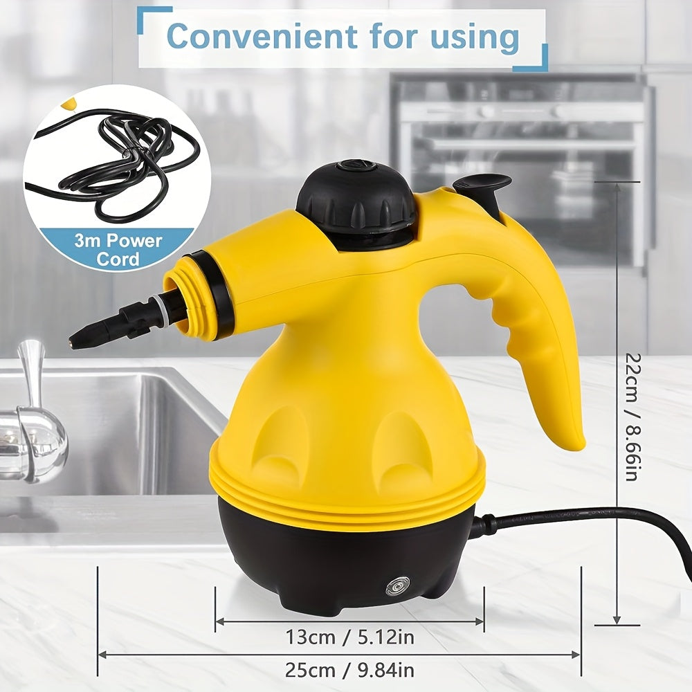 Handheld 1000W High-Pressure Steam Cleaner | Multi-Surface, Chemical-Free Cleaning for Home, Kitchen, Bathroom & Car